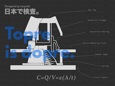 Topre is dopre. design kanji keyboard mechanical keyboard multi typeface technical topre type typography