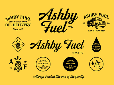 Ashby Fuel Branding Specimen - WIP branding fuel new york oil truck type typography