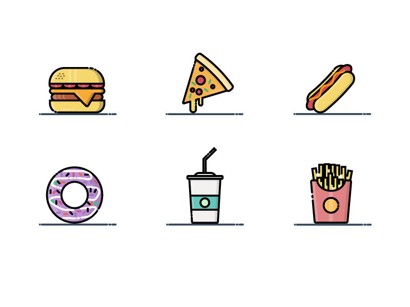 Fast Food Icon by Wahyu Unggul Sejati on Dribbble