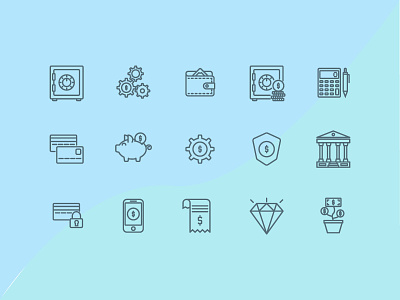 Business & Finance Icon business design finance icon icon pack iconography illustration outline ui ux vector