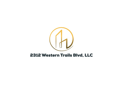 2312 Western Trails Blvd, LLC Logo 2312 western trails blvd branding design illustration llc logo mortgage office real estate space vector work