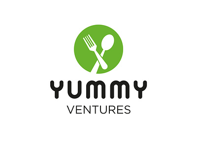 Yummy Ventures Logo app branding design drink flat food food and drink icon illustration logo modern simple vector ventures web yummy