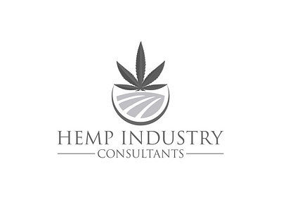 Hemp Industry Consultants Logo app branding consultant design flat hemp icon illustration industry logo marijuana medical pharmaceutical pharmacy typography vector web