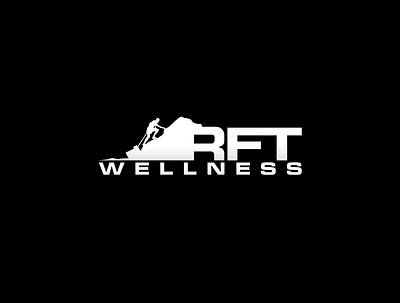 RFT Wellness Logo app branding design filled line fitness flat icon illustration logo modern physical rft simple symbol vector web wellness