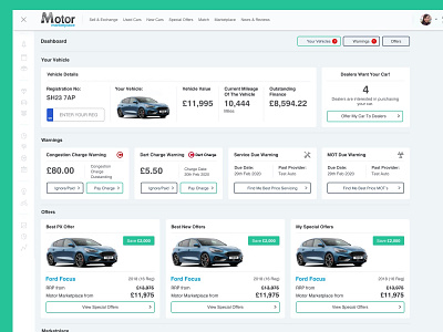 Motor UI/UX Design - Web App