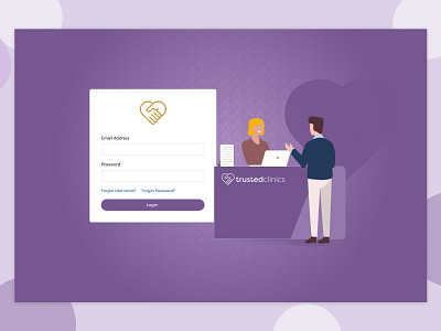 Login Design &  Illustration