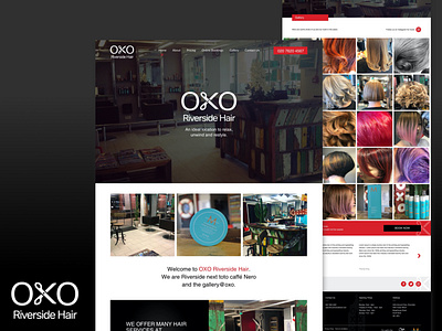 OXO Riverside Hair - UI Design branding design invision logo sketch app ui web