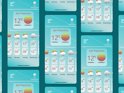 Weather mobile app designers mobile apps ui ui elements uidesign weather apps
