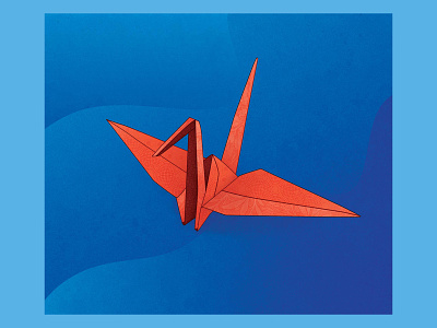 Deployment Origami Crane crane deployment illustration origami paper patterns