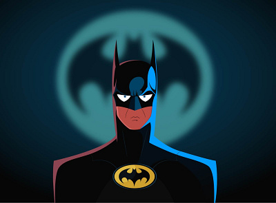 Batman Returns illustration motion graphics vector