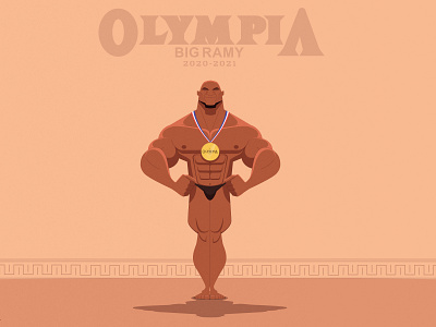 Egyptian Olympia - BIG RAMY illustration motion graphics vector