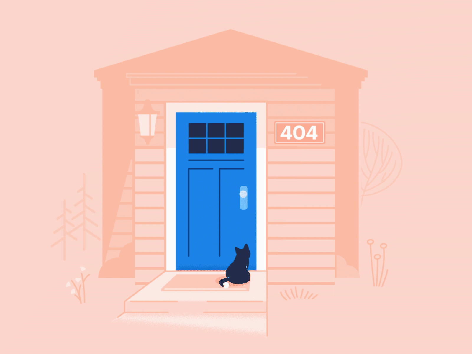 404 Error State animation branding character design flat home illustration shrimp ui vector