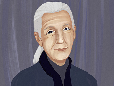 Womens Day - Jane Goodall. digital illustration digital painting illustration art photoshop