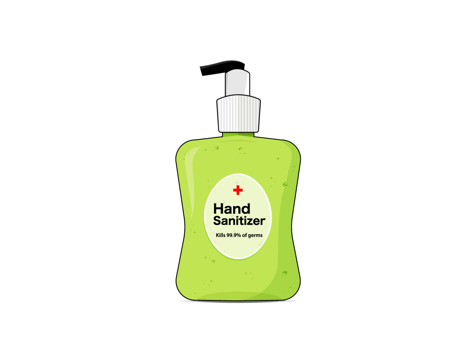 Hand Sanitizer adobe antivirus clean concept corona coronavirus design germs hand sanitizer hello illustration sanitizer
