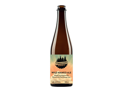 Timberyard Brewing - Wild Mango Ale Bottle Design