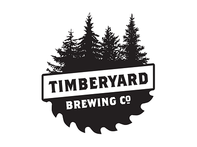 Timberyard Brewing Company beer branding brew brewery brewing forest local logo saw timberyard trees wood