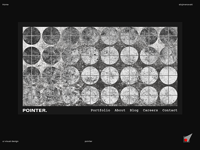 Pointer-UI Visual Design for a full-service Creative Agency creative agency mobile design ui uiux uiux design visual design webdesign
