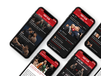 Fight Club app branding ios mobile app design ui ux