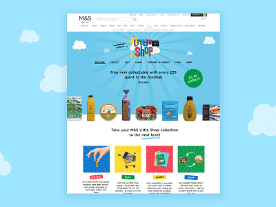 M&S Little Shop brand design branding content design illustration product design responsive design ui uxpin vector