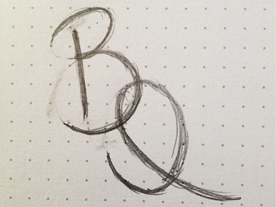 Blanca Quiroga reBranding (sketch 1) branding logo sketch