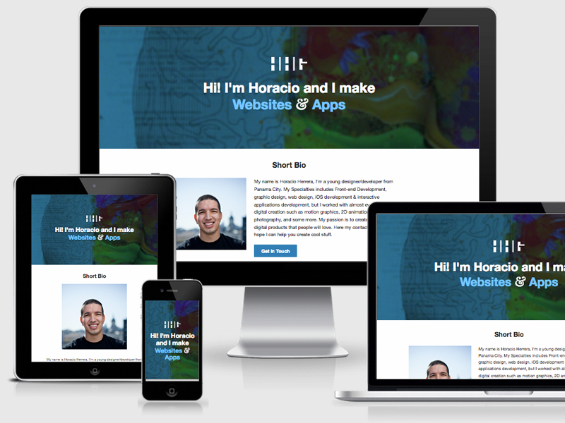 personal website website responsive clean portfolio