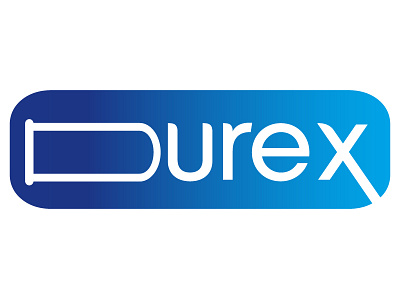 Durex logo Recreated art clean design flat icon identity illustration illustrator lettering logo minimal type typography vector