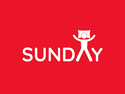 Sunday art design flat icon illustration lettering logo minimal summer sunday type typography vector