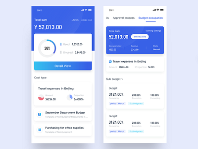 A saas app app blue branding business dashboard data design financial app flat graphic saas ui ux