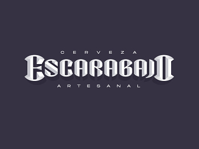 Cerveza Escarabajo - Logo Lettering beer branding brewery graphic design lettering logo type typography