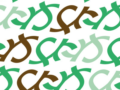 A&G Pattern ag brand branding hebrew jewish letter lettering logo pattern rashi type typography