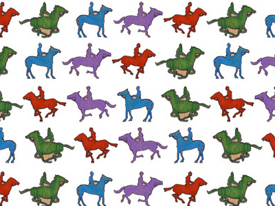 Horseback Riding Pattern animal animals drawing equestrianism horse horseback riding illustration ink muybridge pattern pen plywood ride riding wood