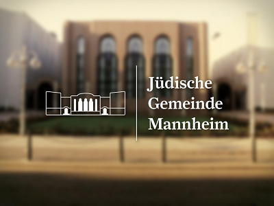 Jüdische Gemeinde Mannheim Logo architecture community germany jewish judaism jüdische gemeinde mannheim logo logotype mannheim synagoge temple type typography