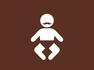 Moustached Baby baby child daily pictogram diaper face facial hair hair icon moustache pictogram tumblr