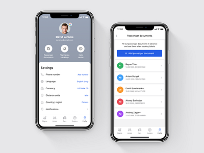 Radario — Add passenger document by Max Demin on Dribbble