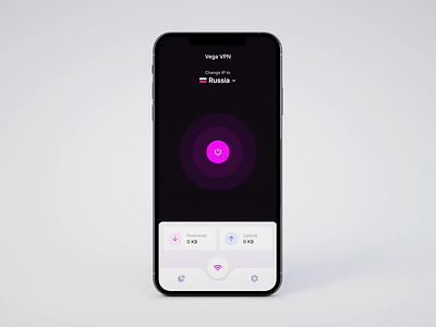 Vega VPN — Proxy App animated animation clean ethernet internet ios ip minimal motion product product design proxies proxy purple server ui ui ux uiux wifi