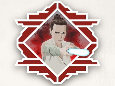 Star Wars: The Last Jedi Badge Design badge design lightsaber rey star wars the last jedi