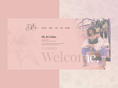 The Extraordinary Dior Browne browne dior flower lilies lily music neo pink rb sing soul web design