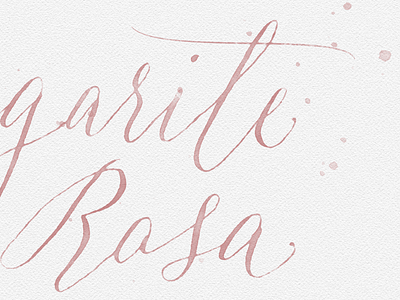 Hand-lettered logo concept copperplate calligraphy hand lettering