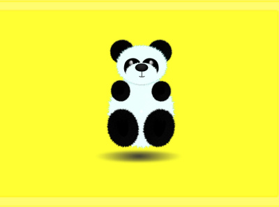 Panda animal art animal illustration blend tool design distort fureffect furry graphicdesign illustration vector