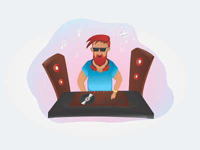 Groove to the Music characterdesign design illustration vector