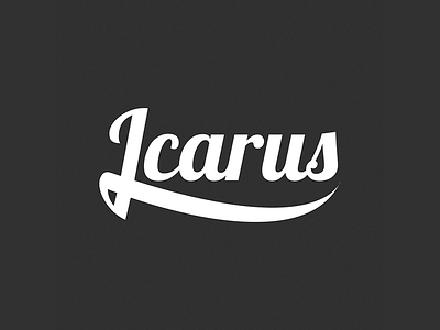 Logo_ Icarus brand branding design design studio icarus logo london type typography