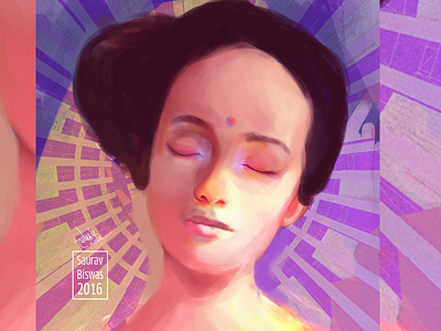 The Face (30 min doodle) concept art digital painting portrait
