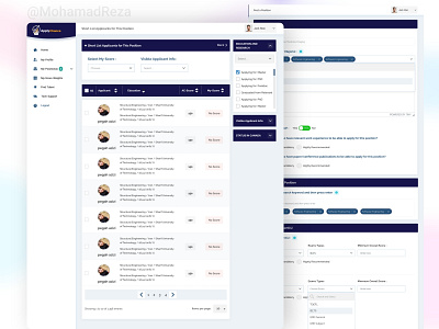 apply chance - مهاجرت app application dashboard design ui ux website