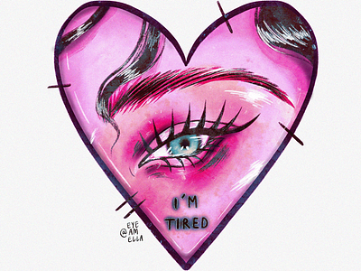 In my heart’s reflection art digitalart drawing illustration model portrait ui web