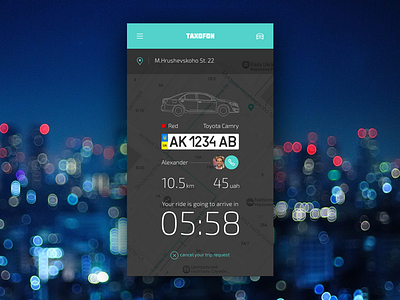 Taxi service app app mobile taxi ui