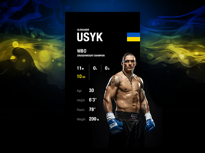 Boxing Profile—Daily UI #006 boxing dailyui dark mobile ui user profile
