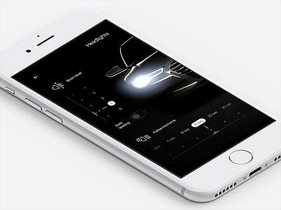 Audi mobile app concept—Daily UI #034 app audi car concept dailyui lights mobile ui