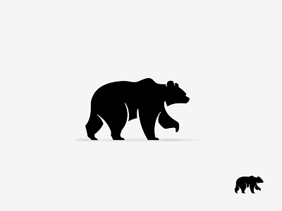 Bear animal bear black and white design identity illustration logo logotype mark symbol wip