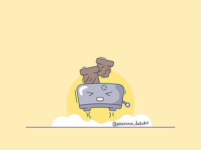 Toaster illustrator image logo toaster