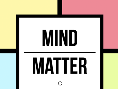 Mind Over Matter Poster branding design digital flat graphic identity ios lettering minimal poster quotes type typography vector